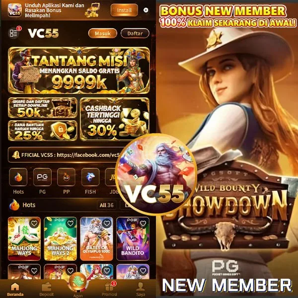 VC55 Bonus Member Baru 100%